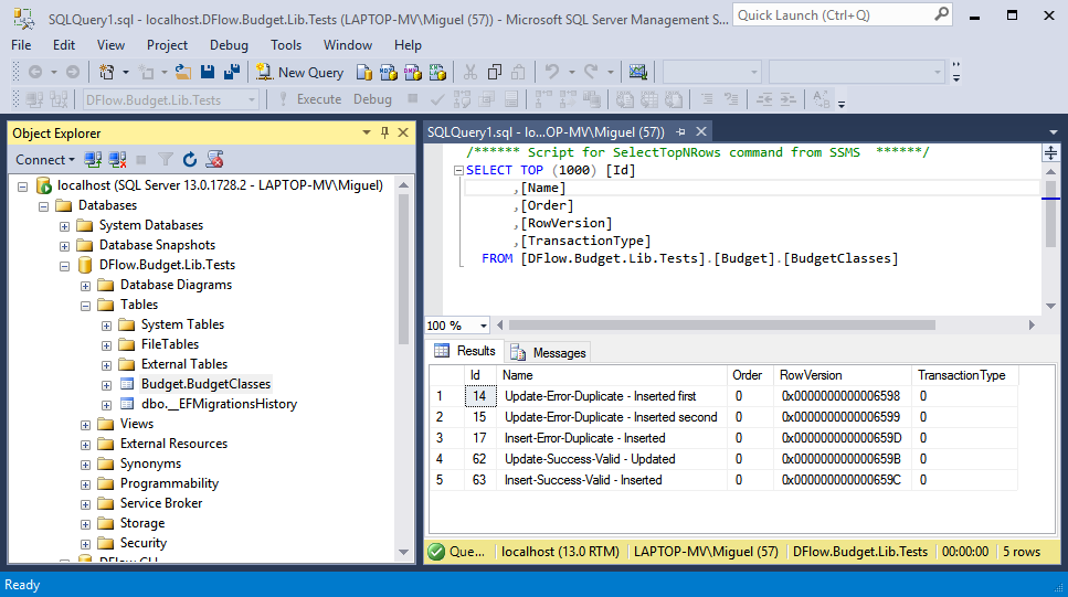 Pruebas de integración con xUnit y Entity Framework Core /posts/images/Ssms_2017-06-16_16-35-52.png